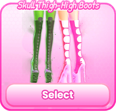 Skull Thigh High Boots..